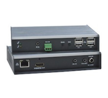 NETWORK TECHNOLOGIES/IN OH  ST-IPUSB4K-R-VW      4K 10.2Gbps HDMI USB KVM Extender via Two Single-mode/Multimode Fiber Optic Cable - Receiver