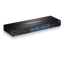 TRENDNET  TEG-30262      24-Port Gigabit Switch with 2 x 10G SFP+ Slots
