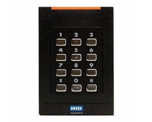 HID GLOBAL CORPORATION 921PTNNEK00000   Multiclass Reader, RPK40, HID/AWID/EM4102 Prox, SIO/SEOS + Legacy, Std Ver. 1 Keyset, Wiegand, Pigtail Cable: 18