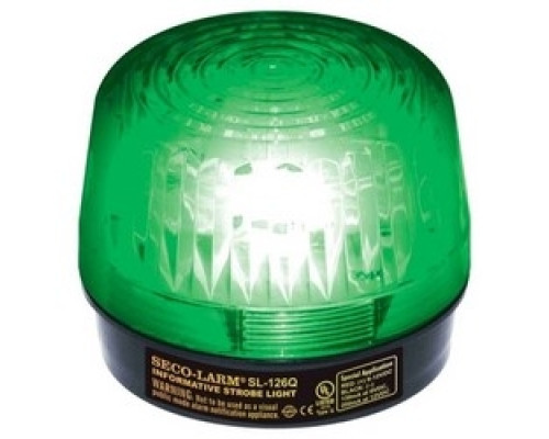 SECO-LARM USA INC  SL-126-A24Q/G               Strobe Light, Xenon Tube, 2-Wire, 18 Gauge Lead, 6 to 24 Volt DC, 150 Milliampere, 2-29/32