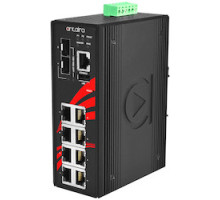 ANTAIRA TECHNOLOGIES LLC  LMX-1002G-SFP      10-Port Industrial Gigabit Managed Ethernet Switch, w/8 10/100/1000Tx + 2 100/1000 SFP Slots