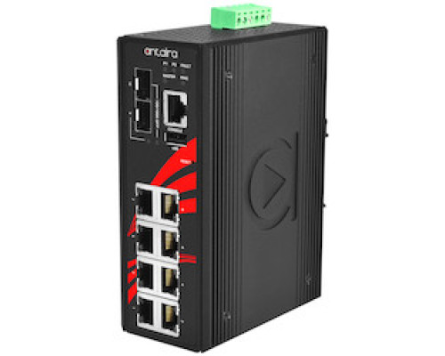 ANTAIRA TECHNOLOGIES LLC  LMX-1002G-SFP      10-Port Industrial Gigabit Managed Ethernet Switch, w/8 10/100/1000Tx + 2 100/1000 SFP Slots