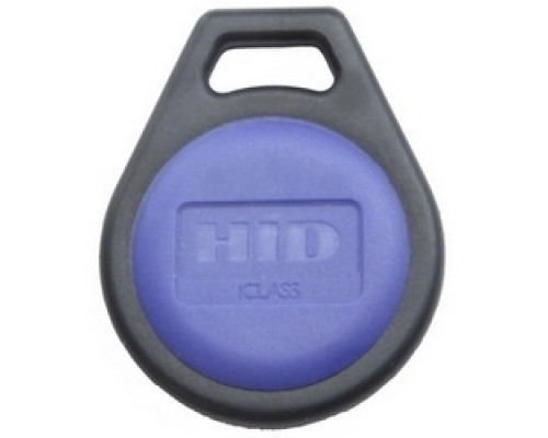 HID GLOBAL CORPORATION  2052HNNMN      Access Control, Credentials, ICLASS KEYFOB 16K/16, SR PROG, BLACK WITH BLUE HID, MATCH ICLASS #