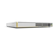 ALLIED TELESIS AT-X510DP-28GTX   24 Port 10/100/1000T Gigabit Stackable Gigabit ToR Switch with 4 SFP+ Dual Hot-Swappable PSU bay. PSU ordered separately with a choice of AC or DC and standard or reverse air flow