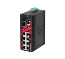 ANTAIRA TECHNOLOGIES LLC LMP-1002G-10G-SFP   10-Port Industrial PoE+ Light Layer 3 Managed Ethernet Switch, w/8 10/100/1000Tx 30W/Port + 2 1000/10G SFP+ Slots