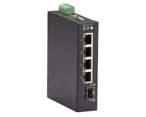 BLACK BOX NETWORK SERVICES LIG401A   Gigabit Ethernet 1000-Mbps Extreme Temperature Switch - 4 10/100/1000-Mbps Copper RJ45, 1 SFP