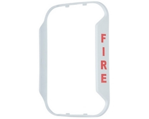SYSTEM SENSOR  BZGW-F      Audible Visible Bezel, Compact, Indoor, Wall Mount, -40 to 151F, White, FIRE Legend, For Horn, Strobe