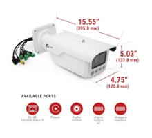 IC REALTIME LLC  IPEL-B40V-LPR1      4MP IP INDOOR/OUTDOOR FULL SIZE, BULLET ANPR CAMERA, 196’ADJUSTABLE IR