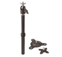 PANAVISE  883-T               CCTV Dual Option - Telescoping Shaft - Knob And Set Screw Adj. - Black