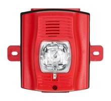 SYSTEM SENSOR  P2RHK-P               Horn/Strobe, 2-wire, High-candela, Outdoor, Wall Mount, with Backbox, Red, Plain