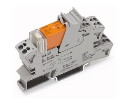 WAGO CORPORATION  788-512      RELAY DPDT SOCKET & BASE INDICSPRING 24VAC 16AMP 22-12AWG GREY