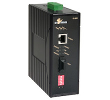 ETHERWAN SYSTEMS EL900-A-B-1-B   Hardened  -40C - 75C  1 10/100TX port to 1 100FX Fiber port Media Converter. Din Rail or Panel Mount. DC Jack Power Connector 12VDC Complies with U/L 1604
