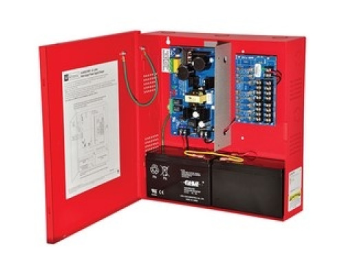 ALTRONIX  AL400ULPD8R      Power Supply Charger, 8 Fused Outputs, 12/24VDC @ 4A, 115VAC, Red BC300 Enclosure