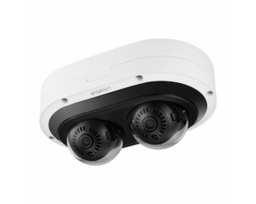 HANWHA VISION PNM-7082RVD        Network Vandal Outdoor 2CH IR Dome Camera, 2MP X 2 Sensors 4MP @ 30fps
