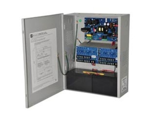 ALTRONIX  AL600ULXPD16CB      Power Supply Charger, 16 PTC Class 2 Outputs, 12/24VDC @ 6A, 115VAC, BC400 Enclosure