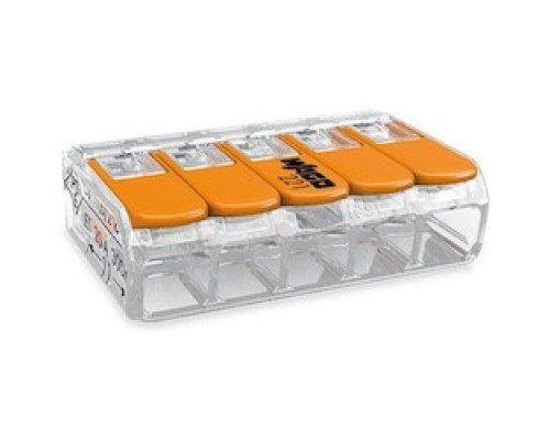 WAGO CORPORATION  221-415/VE00-1000  60273345      COMPACT Splicing Connectors; 5-conductor Connector; With Operating Levers; Max.ambient Operating Temp. 85 C