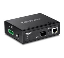 TRENDNET  TI-F11SFP      Fiber Media Converter, Hardened, 100/1000 Base-T to SFP, Single/Multimode, 18 to 36 Volt AC, 12 to 56 Volt DC, 3 Watt, 9 Kilobyte Frame, 3.2