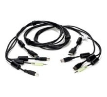 VERTIV  CBL0104      Vertiv Avocent USB Keyboard and Mouse, DisplayPort and Audio Cable, 6 ft. for Vertiv Avocent SV and SC Series Switches - for KVM Switch, Keyboard/Mouse, Speaker - 6 ft - 1xDisplayPort Digital Audio/Video, 1xAudio - 2xUSB