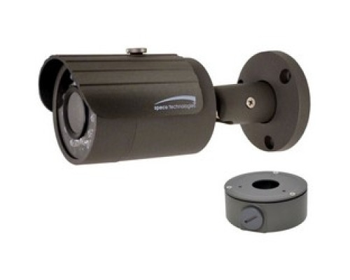 SPECO TECHNOLOGIES  O3VLB3      IP Camera, Bullet, Day/Night, H.264/MJPEG, 2304 x 1296 Resolution, Fixed 2.8 MM Lens, 12 VDC 4 Watt, PoE, With Junction Box