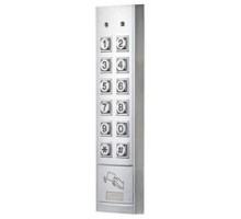 ALARM CONTROLS  KP-300      Digital Keypad, Mullion Mount, Vandalproof, Weatherproof, Indoor/Outdoor, 12 Volt DC, 95 Milliampere, -20 to 70 Deg C, IP65, 302 Stainless Steel, With Card Reader