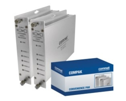 COMNET COMMUNICATION NETWORKS  COMPAK41M1      FVT/R41M1 4 Channel Video, mm, 1 fiber