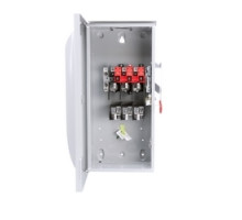 SIEMENS  US2:GF323NR      Safety Switch, Fusible, Solid Neutral, General Duty, 240 Volt AC, 250 Volt DC, 100A, 15 HP at 3 Phase, 3 Wire, 3 Pole, NEMA 3R, For Outdoor