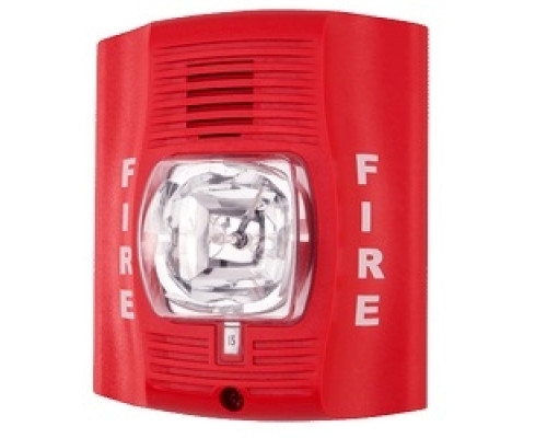 SYSTEM SENSOR  P2R               Horn Strobe, 2-wire, Standard-candela, Indoor, Wall Mount, Red