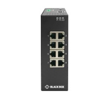 BLACK BOX NETWORK SERVICES LIG1080A   Gigabit Ethernet 1000-Mbps Extreme Temperature Managed Switch - 8 10/100/1000-Mbps Copper RJ45