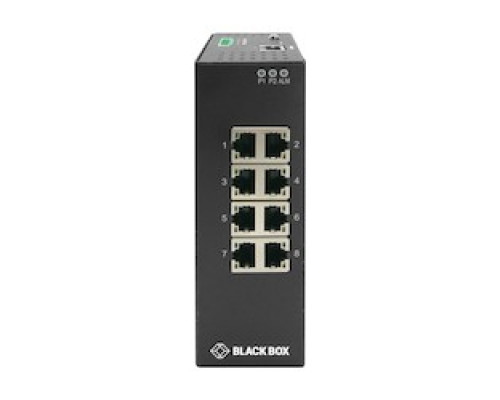 BLACK BOX NETWORK SERVICES LIG1080A   Gigabit Ethernet 1000-Mbps Extreme Temperature Managed Switch - 8 10/100/1000-Mbps Copper RJ45