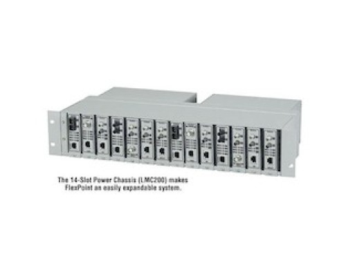 BLACK BOX NETWORK SERVICES  LMC200      Media Converter Chassis - 14-Slot, Rackmount, Single 115-230VAC