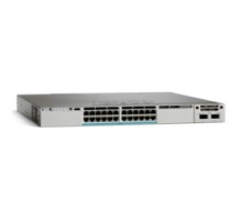 CISCO  WS-C3850-24XU-S      Ethernet Switch, Managed, IP Base, Stackable, 1 RU Rack Mount, 1100 Watt, 24-port, 22 GB, 4 GB DRAM, 40 Gbps