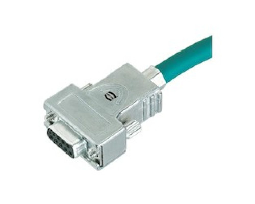 HARTING  61030012010      D-Sub 9pin Inducom Metal Hood, Top Entry, hex screw 4-40UNC, w/ internal grounding block