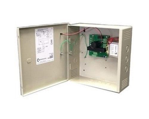 COMMAND ACCESS TECHNOLOGIES  PS210      Regulated Power Supply, 2-Lock, 1-Input/Output, 120 Volt AC 60 Hertz Input, 24 Volt DC at 2 Ampere Output, For Exit Device