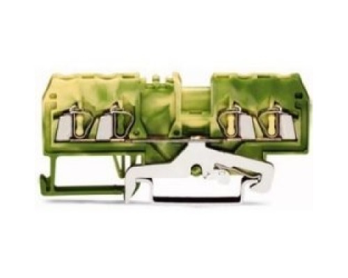 WAGO CORPORATION  280-837      4-conductor Ground Terminal Block; 2.5 mm2; Center Marking; For Din-rail 35 X 15 And 35 X 7.5; CAGE CLAMP