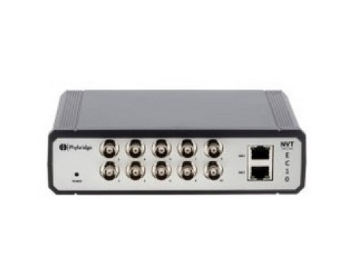NVT PHYBRIDGE  NV-EC-10      10-port Ethernet Over Coax Long Reach Poe+ Unmanaged Switch