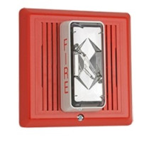 KIDDE COMMERCIAL  2452THS-30-R      Horn/Strobe, Temporal, 30cd, Red