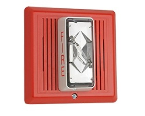 KIDDE COMMERCIAL  2452THS-30-R      Horn/Strobe, Temporal, 30cd, Red