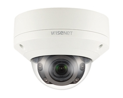 HANWHA VISION  XNV-8080R               5MP IR outdoor vandal dome Camera. 30fps, H.265/H.264. 120dB WDR