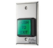 ALARM CONTROLS  TS-2T      Electronic Timer Square Pushbutton, 2 Amp At 35 Volt DC, 2 - 45 Sec Adjustable Timer Delay, SPDT, Green