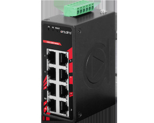 ANTAIRA TECHNOLOGIES LLC  LNX-C800-T      8-Port Industrial Compact Unmanaged Ethernet Switch, w/8 10/100Tx; EOT: -40C to 75C