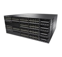 CISCO  WS-C3650-48FS-S      Ethernet Switch, Managed, IP Base, Standalone, 1 RU Rack Mount, 1025 Watt, 48-port, RJ45, 10/100/1000BaseT, 2 GB, 4 GB DRAM, 40 Gbps