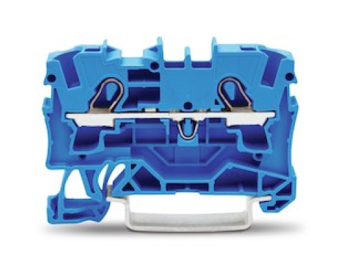 WAGO CORPORATION  2004-1204      2-conductor Through Terminal Block; 4 mm2; For Ex E II And Ex I Applications; Side And Center Marking; For Din-rail 35 X 15 And 35 X 7.5; Push-in CAGE CLAMP