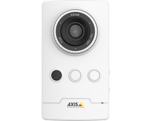 AXIS COMMUNICATIONS  0812-004  M1045-LW      Small, Wireless Indoor Cube Camera, Day/Night. 2.8mm/110 HFOV, Automatic IR Cut Filter. IR Illumination 10 m/33 ft., Max. HDTV 1080p at 30 fps with WDR