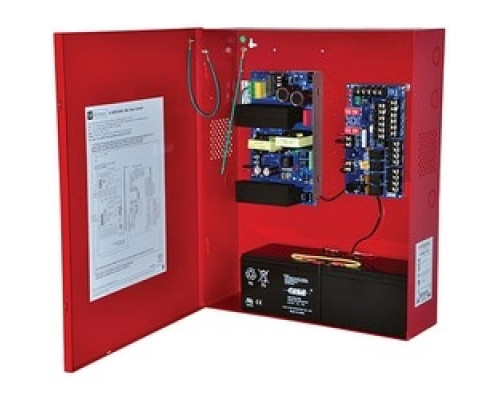 ALTRONIX  AL1002ULADAJ      NAC Power Supply, 2 Class A or 4 Class B Outputs, 24VDC @ 10A, 115VAC, Red BC600 Enclosure