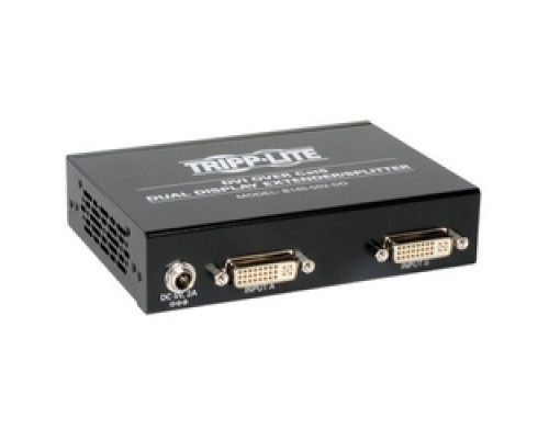 TRIPP LITE  B140-002-DD  B140-002-DD      2-Port Dual Display DVI over Cat5/Cat6 Extender Splitter, Video Transmitter, 1920x1080 at 60Hz, Up to 200-ft., TAA