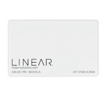 LINEAR CORPORATION  830-00400  ISO125-H      Credential, ISO Card, 125 kHz, HID Compatible, 25 Pk