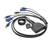 TRIPP LITE  B032-VU2      2-Port USB/VGA Cable KVM Switch with Cables and USB Peripheral Sharing