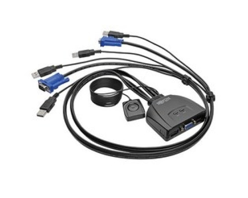 TRIPP LITE  B032-VU2      2-Port USB/VGA Cable KVM Switch with Cables and USB Peripheral Sharing