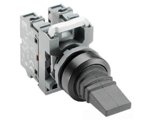 ABB  MP4-10C      EXT PUSH BUTTON NON ILLUM MAINTAINED BLACK BEZEL CLEAR