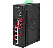 ANTAIRA TECHNOLOGIES LLC LMP-0501-S3-24-T-V2   5-Port Industrial PoE+ Managed Ethernet Switches w/4 10/100Tx 30W/Port , and 1 100Fx Single-Mode 30Km, 12-36VDC; EOT: -40-75C